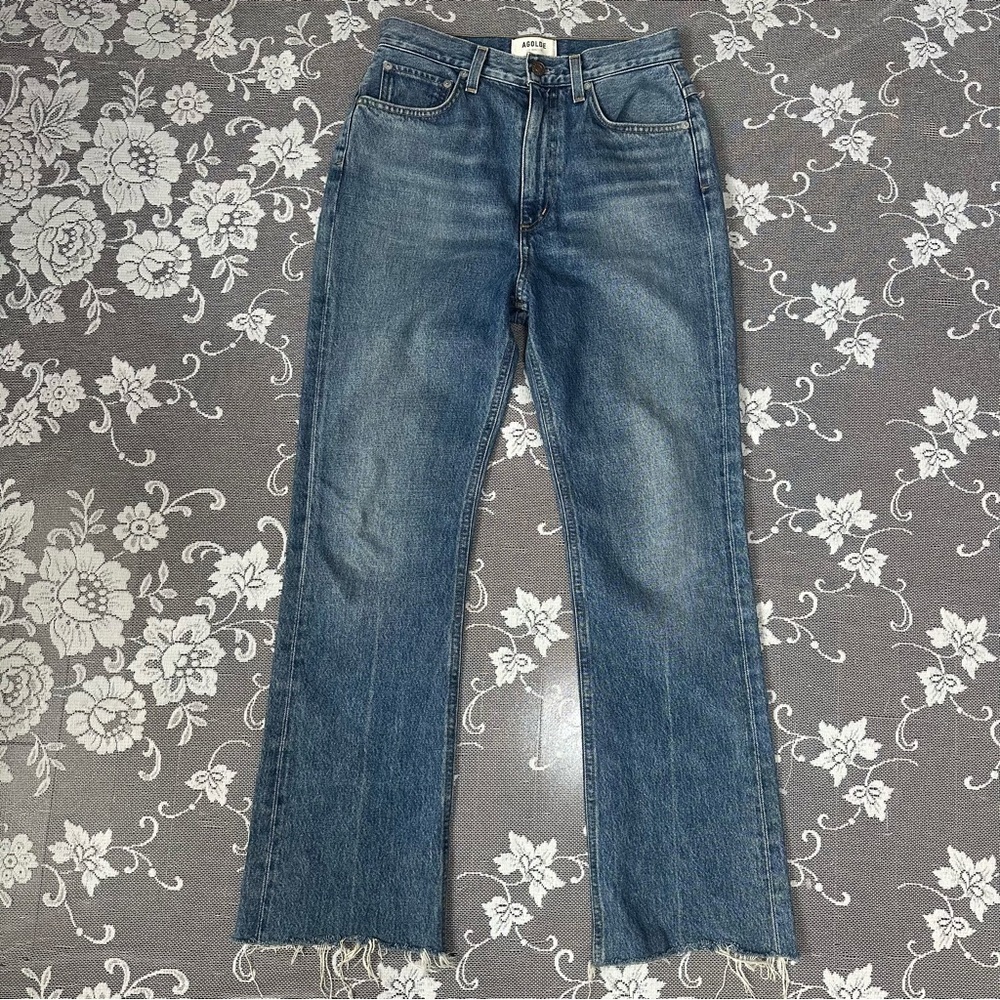 AGOLDE Vintage Flare Jean in Medium Wash Blue Sz 26